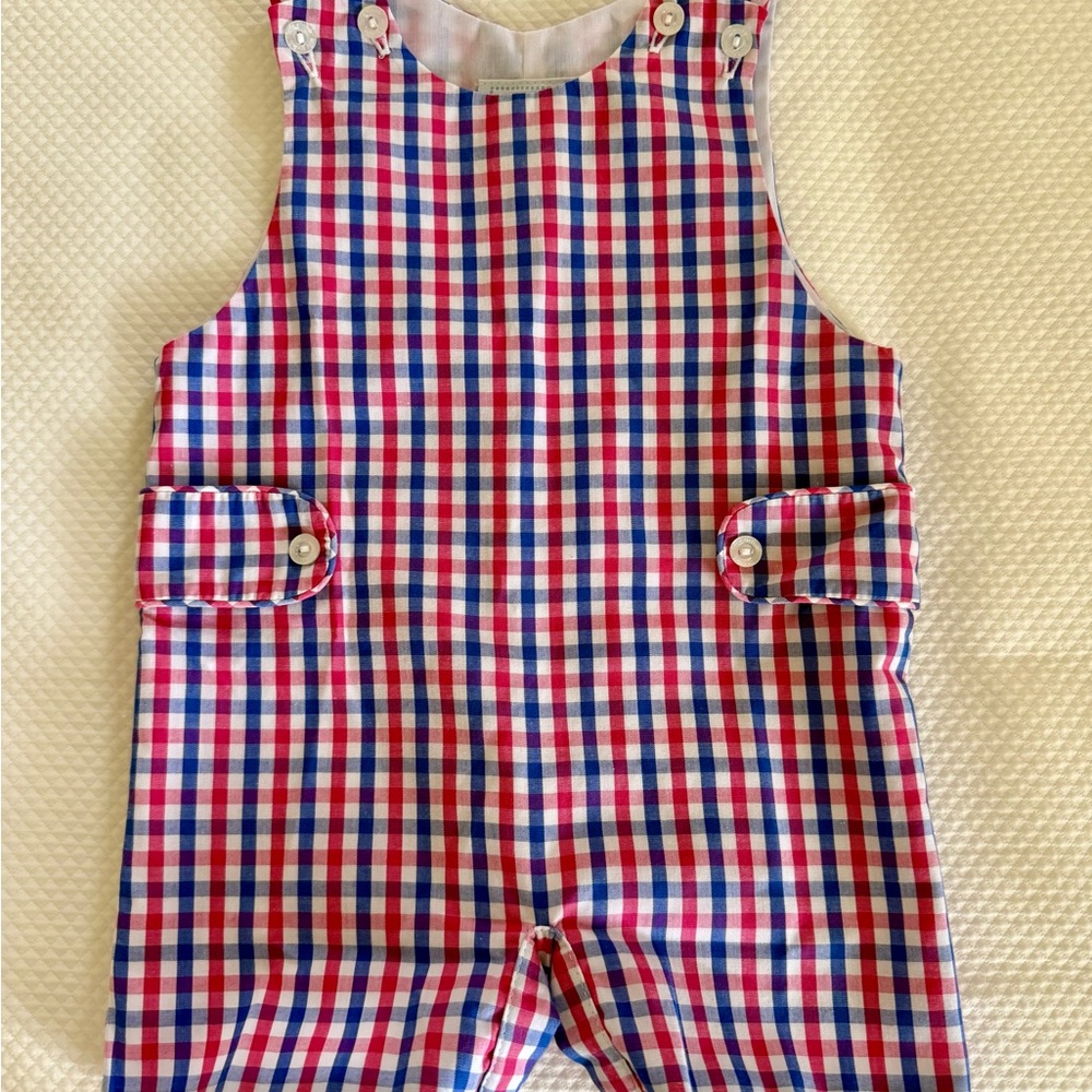 Little English - Button tab John John - 6 months - worn once